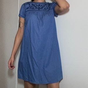 Floral Denim Dress